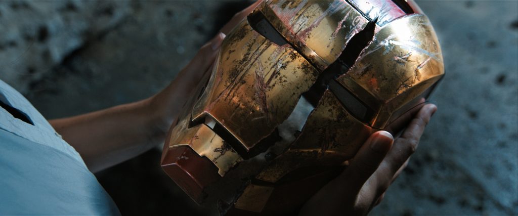 Iron Man Damaged Helmet